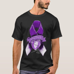 Camiseta Cinta púrpura gráfica de sensibilización