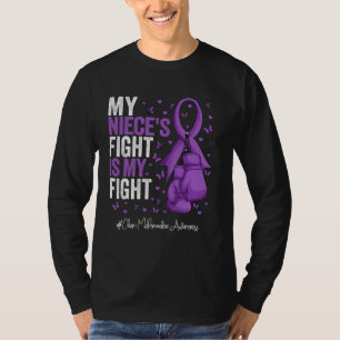 Camiseta Cinta púrpura Niece Conciencia sobre la malformaci