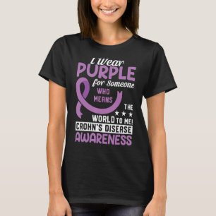 Camiseta Cinta púrpura para alguien que amo la enfermedad d