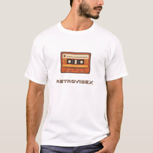 Camiseta Cinta Retro Cassette T-Shirt - Tee de música vinta