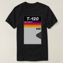 Camiseta Cinta retro T-120 VHS para cintas T-1980