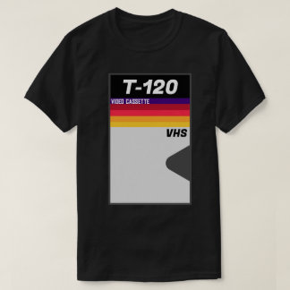 Camiseta Cinta retro T-120 VHS para cintas T-1980