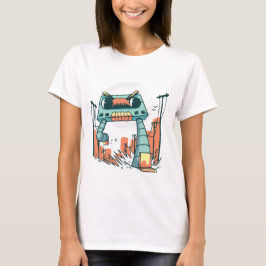 Camiseta Cinta Robot Cassette