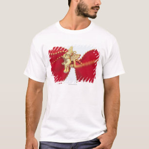 Camiseta Cinta roja con el ángel del oro, cierre para