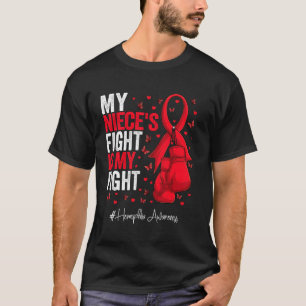 Camiseta Cinta roja: conciencia de la hemofilia en la sobri