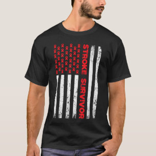 Camiseta Cinta Roja de Conciencia del Superviviente de Acci