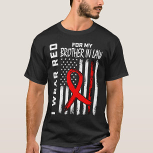 Camiseta Cinta Roja Hermano en Derecho Concienciación sobre