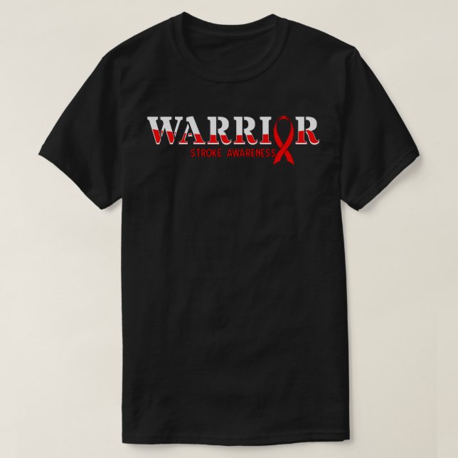 Camiseta Cinta Roja Isquémica Cerebrovascular (Diseño del anverso)