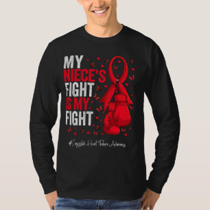 Camiseta Cinta Roja Niece Congestiva Insuficiencia Cardíaca