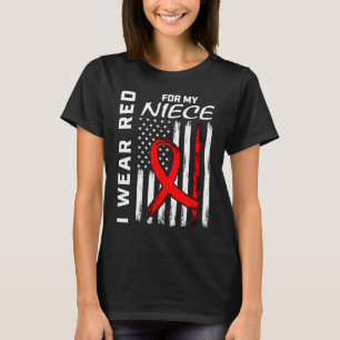 Camiseta Cinta roja Niece para la toma de conciencia sobre 