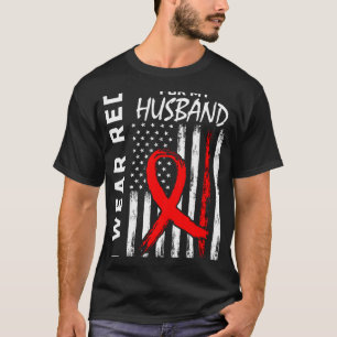 Camiseta Cinta roja para el esposo de la confesión de la en