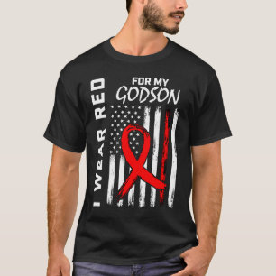 Camiseta Cinta roja para la toma de conciencia sobre la enf