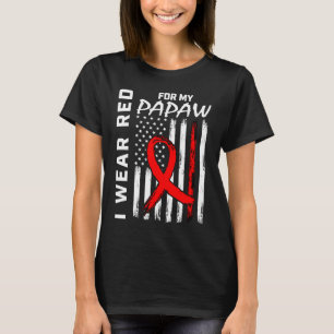 Camiseta Cinta roja para la toma de conciencia sobre la enf