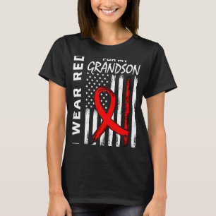 Camiseta Cinta roja para la toma de conciencia sobre la enf