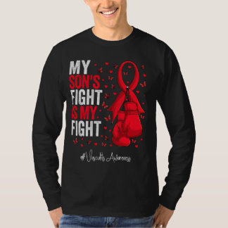Camiseta Cinta roja Son Vasculitis Conciencia
