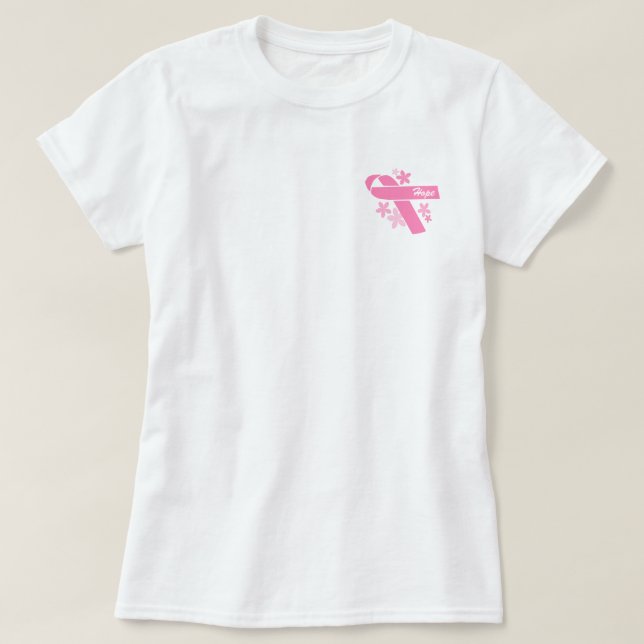 Camiseta Cinta rosa (Diseño del anverso)