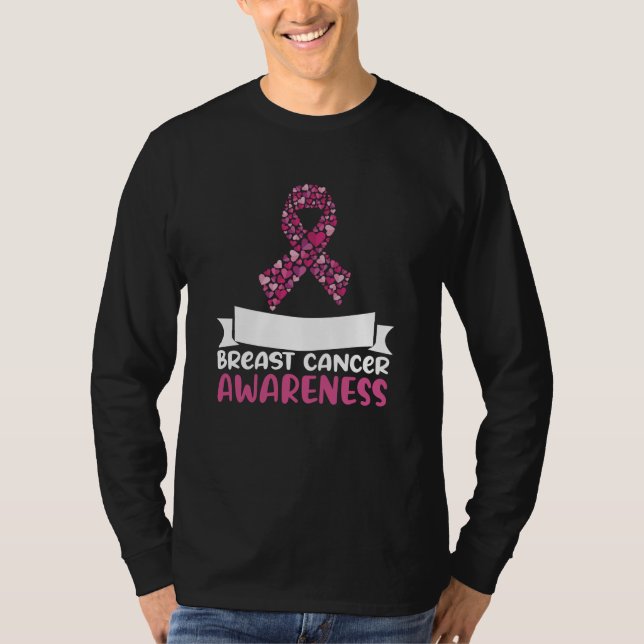 Camiseta Cinta rosa Adorable Concienciación sobre el cáncer (Anverso)