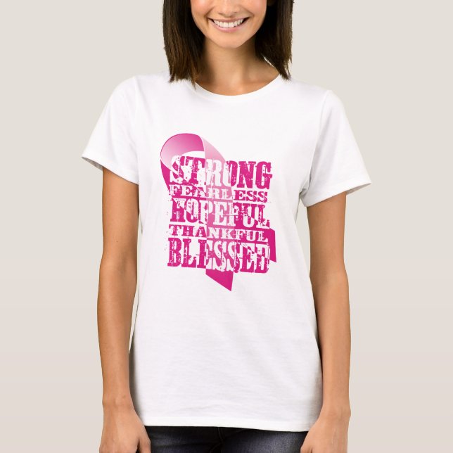 Camiseta Cinta rosa - Afirmaciones (Anverso)