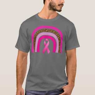 Camiseta Cinta rosa Boho Arcoiris Concienciación sobre el c