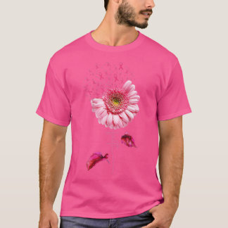 Camiseta Cinta rosa Daisy Faith Conciencia sobre el cáncer 