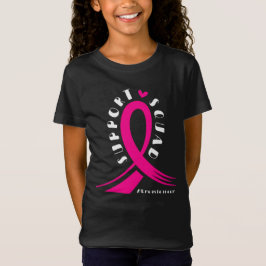 Camiseta Cinta rosa de apoyo al cáncer de mama