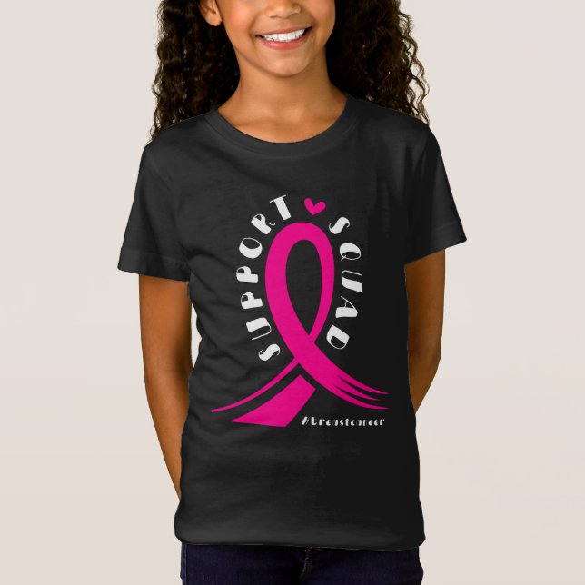 Camiseta Cinta rosa de apoyo al cáncer de mama (Anverso)