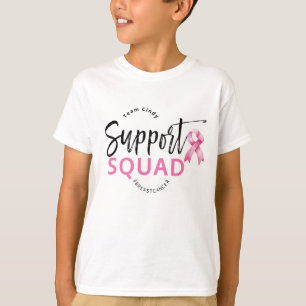 Camiseta Cinta rosa de Cáncer de Mama Escuadrón de Apoyo