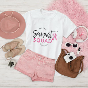 Camiseta Cinta rosa de Cáncer de Mama Escuadrón de Apoyo