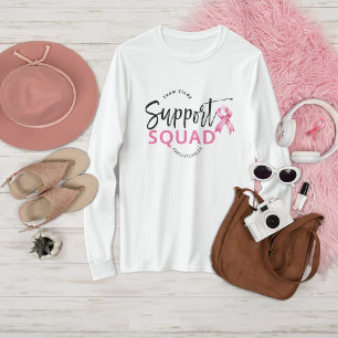 Camiseta Cinta rosa de Cáncer de Mama Escuadrón de Apoyo