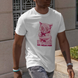 Camiseta Cinta rosa de gato