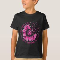 Cinta rosa de girasol mariposa de cáncer de mama A