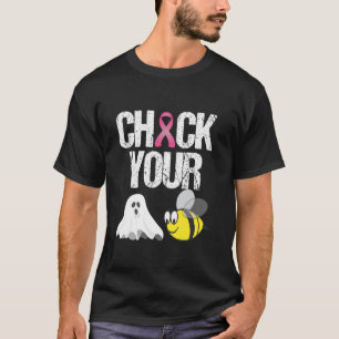 Camiseta Cinta rosa de Halloween con cáncer de mama Comprue