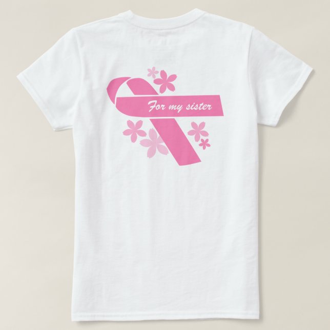 Camiseta Cinta rosa de personalizable (Reverso del diseño)