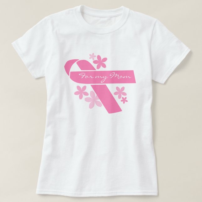 Camiseta Cinta rosa de personalizable (Diseño del anverso)