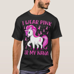 Camiseta Cinta Rosa De Unicornio Que Uso Rosa Para Mi Nana