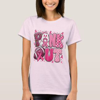Camiseta Cinta Rosa Girasol Floral Apoyo al Cáncer de Mama