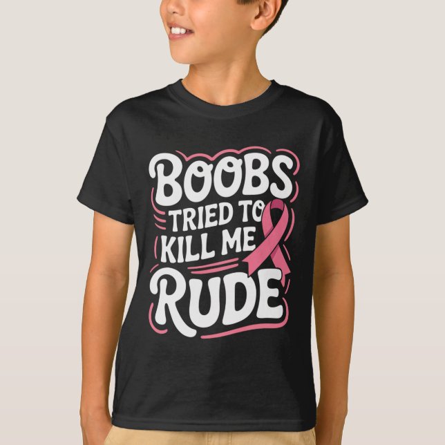 Camiseta Cinta rosa Graciosa Sobreviviente de Lucha contra  (Anverso)