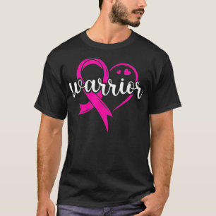 Camiseta Cinta rosa guerrera luchadora contra el cáncer de 