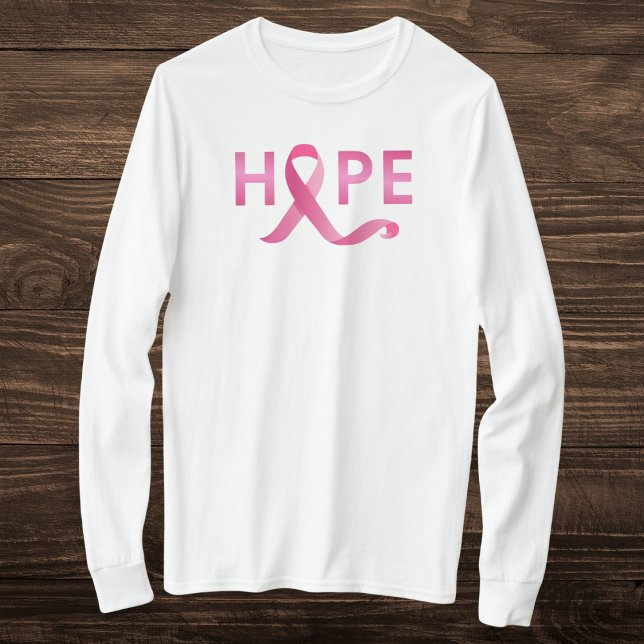 Camiseta Cinta rosa HOPE Conciencia sobre el cáncer de mama (Subido por el creador)