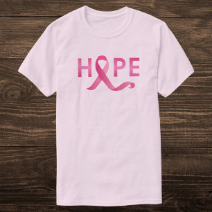 Camiseta Cinta rosa HOPE Conciencia sobre el cáncer de mama
