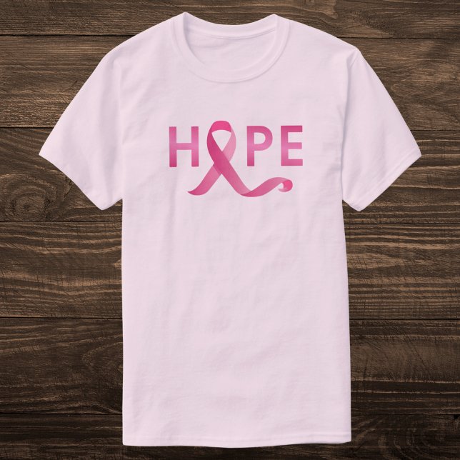 Camiseta Cinta rosa HOPE Conciencia sobre el cáncer de mama (Subido por el creador)