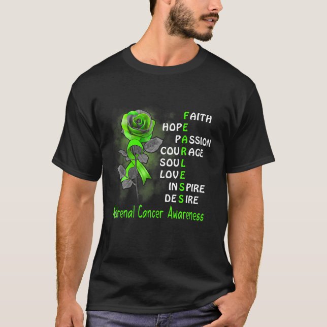 Camiseta Cinta Rosa intrépida Concienciación sobre el Cánce (Anverso)