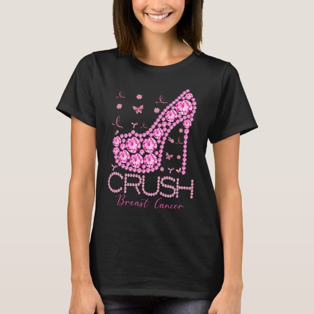 Camiseta Cinta rosa para la toma de conciencia del cáncer d (Anverso)