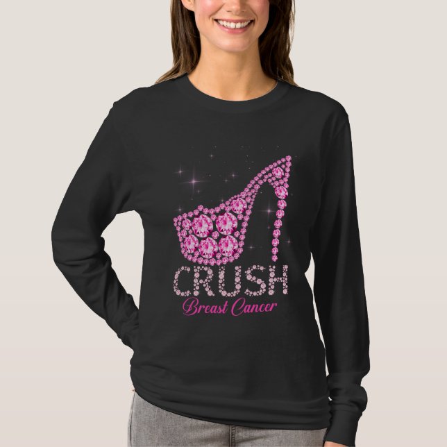 Camiseta Cinta rosa para la toma de conciencia del cáncer d (Anverso)
