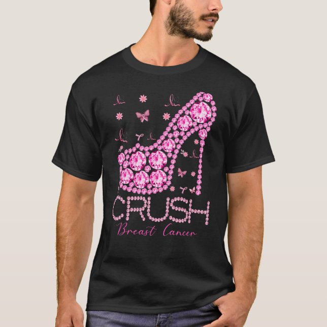 Camiseta Cinta rosa para la toma de conciencia del cáncer d (Anverso)