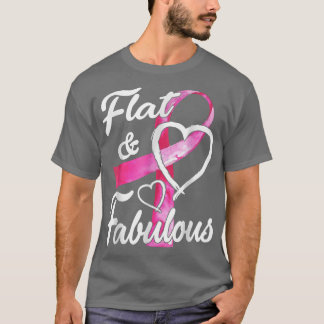 Camiseta Cinta Rosa Plana Y Fabulosa Recompensa El Cáncer D
