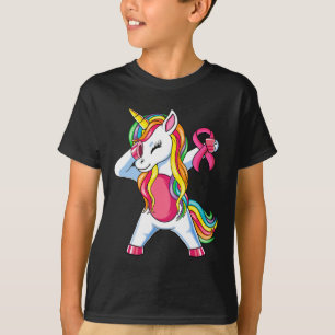 Camiseta Cinta rosa Unicornio Chicas de sensibilización sob