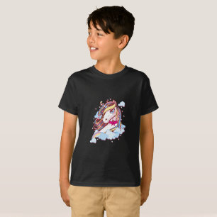 Camiseta Cinta rosa Unicornio Concienciación sobre el cán