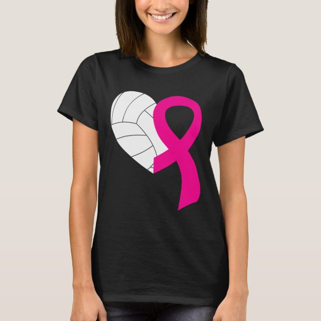 Camiseta Cinta rosada de voleibol Guay Cáncer de Mama (Anverso)