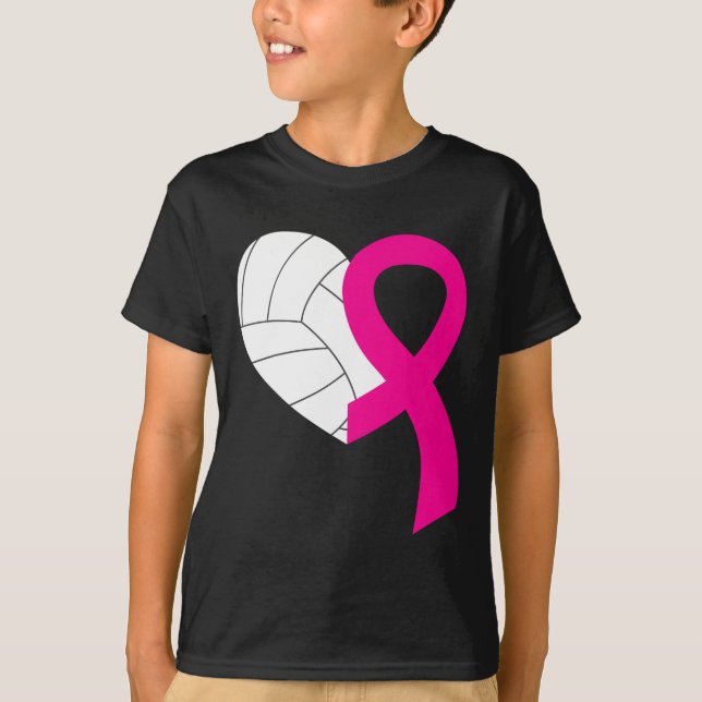 Camiseta Cinta rosada de voleibol Guay Cáncer de Mama (Anverso)